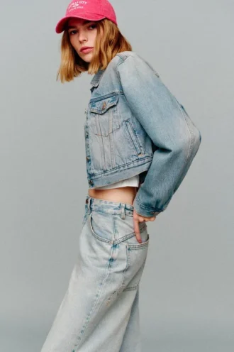 Veste en jean courte