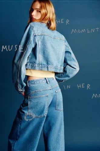 Veste en jean courte
