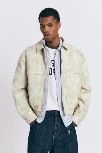 Veste en simili cuir