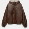 Veste en simili cuir vieilli Veste en simili cuir vieilli