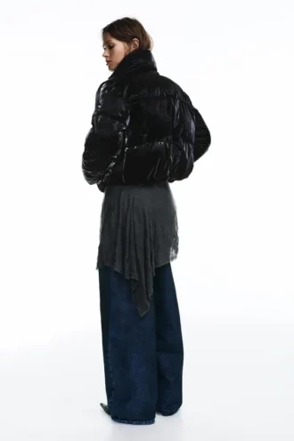Veste à finition brillante