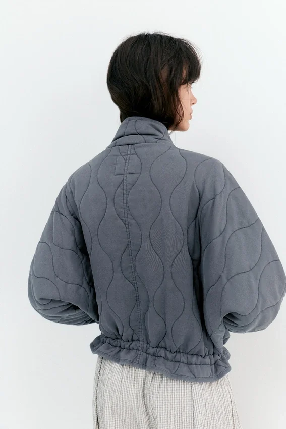Veste matelassée à col montant Veste matelassée à col montant