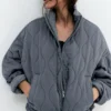 Veste matelassée à col montant Veste matelassée à col montant