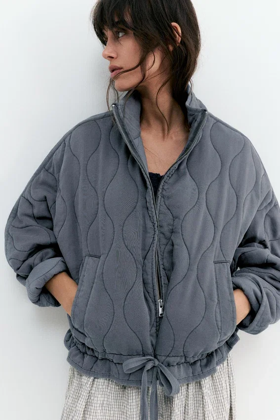 Veste matelassée à col montant Veste matelassée à col montant