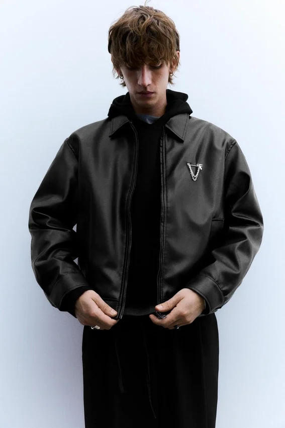 Veste trucker en simili cuir Veste trucker en simili cuir