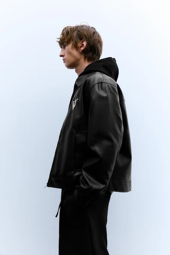 Veste trucker en simili cuir Veste trucker en simili cuir