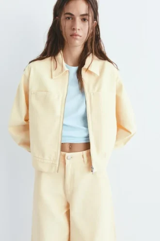 Veste utilitaire jaune