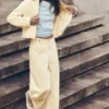 Veste utilitaire jaune