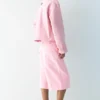 Veste utilitaire rose