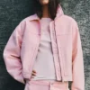 Veste utilitaire rose