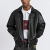 Veste volumineuse en simili cuir Veste volumineuse en simili cuir