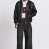 Veste volumineuse en simili cuir Veste volumineuse en simili cuir