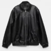 Veste volumineuse en simili cuir Veste volumineuse en simili cuir