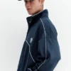 Veste zippée brodée
