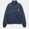 Veste zippée brodée